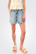 Elastic Waist Shorts - Cleo by Oat NY — alternate view