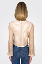 Knit Bell Sleeve Top - Oatmeal Yellow by Pete — alternate view