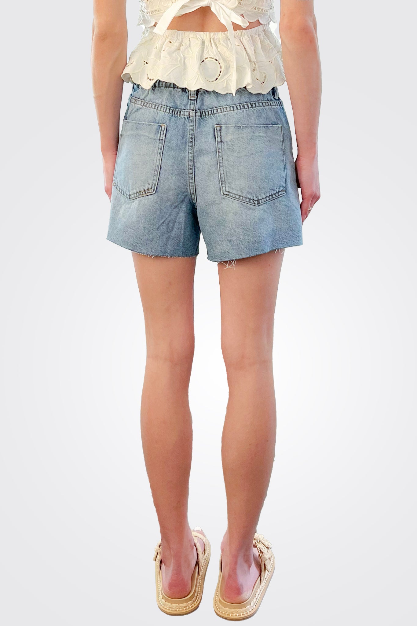 Elastic Waist Shorts - Cleo by Oat NY — view 3