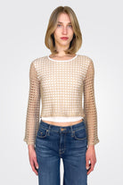 Knit Bell Sleeve Top - Oatmeal Yellow by Pete | 25 South Boutiques