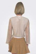 Knit Bell Sleeve Top - Oatmeal by Pete — alternate view