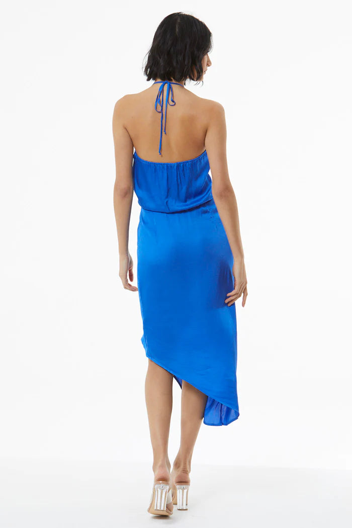 Andrea Draped Slip Dress - Ocean by Young Fabulous & Broke — alternate view