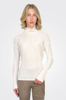 Fitted Turtleneck Sweater - Off White by Private 0204 — alternate view