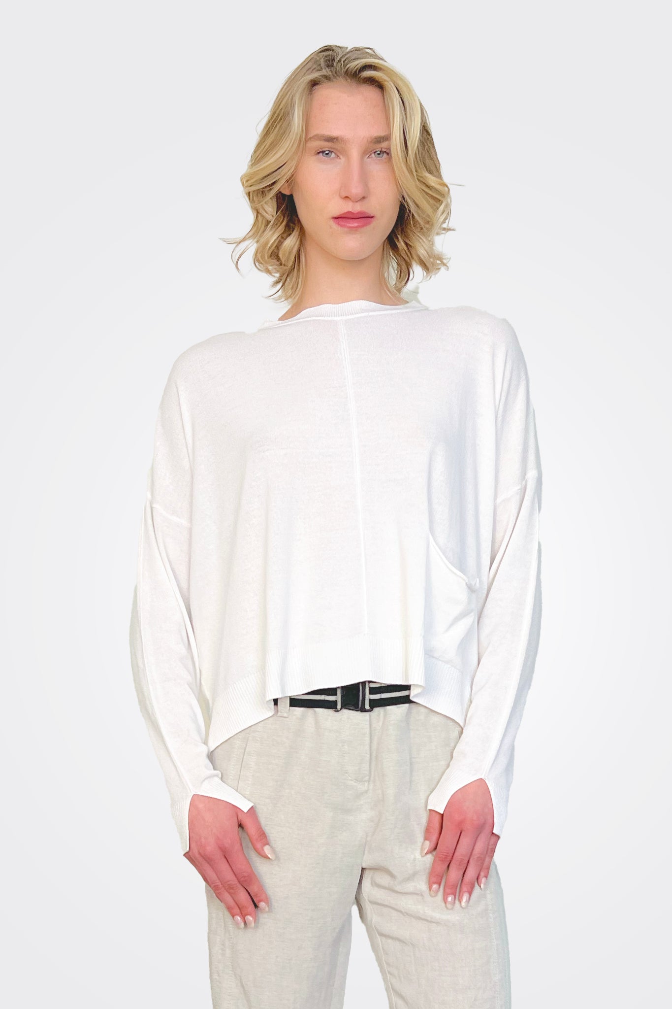 Sweater Shirt - Off White by Beate Heymann | 25 South Boutiques