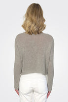 Hand Knitted Pullover Top - Original Grey by Umit Unal — alternate view