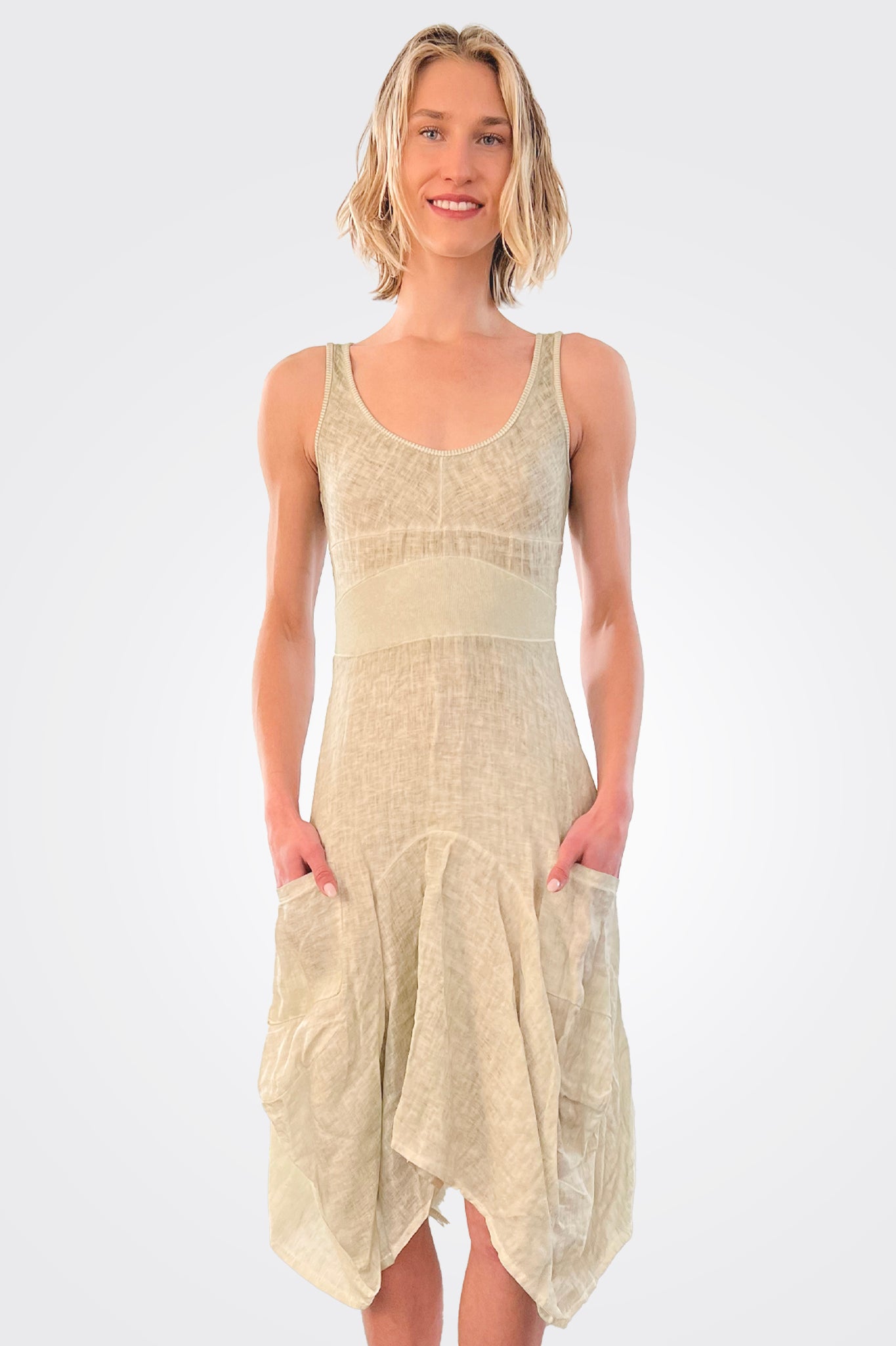 Linen Magic Dress - Olivia by Inizio — view 3