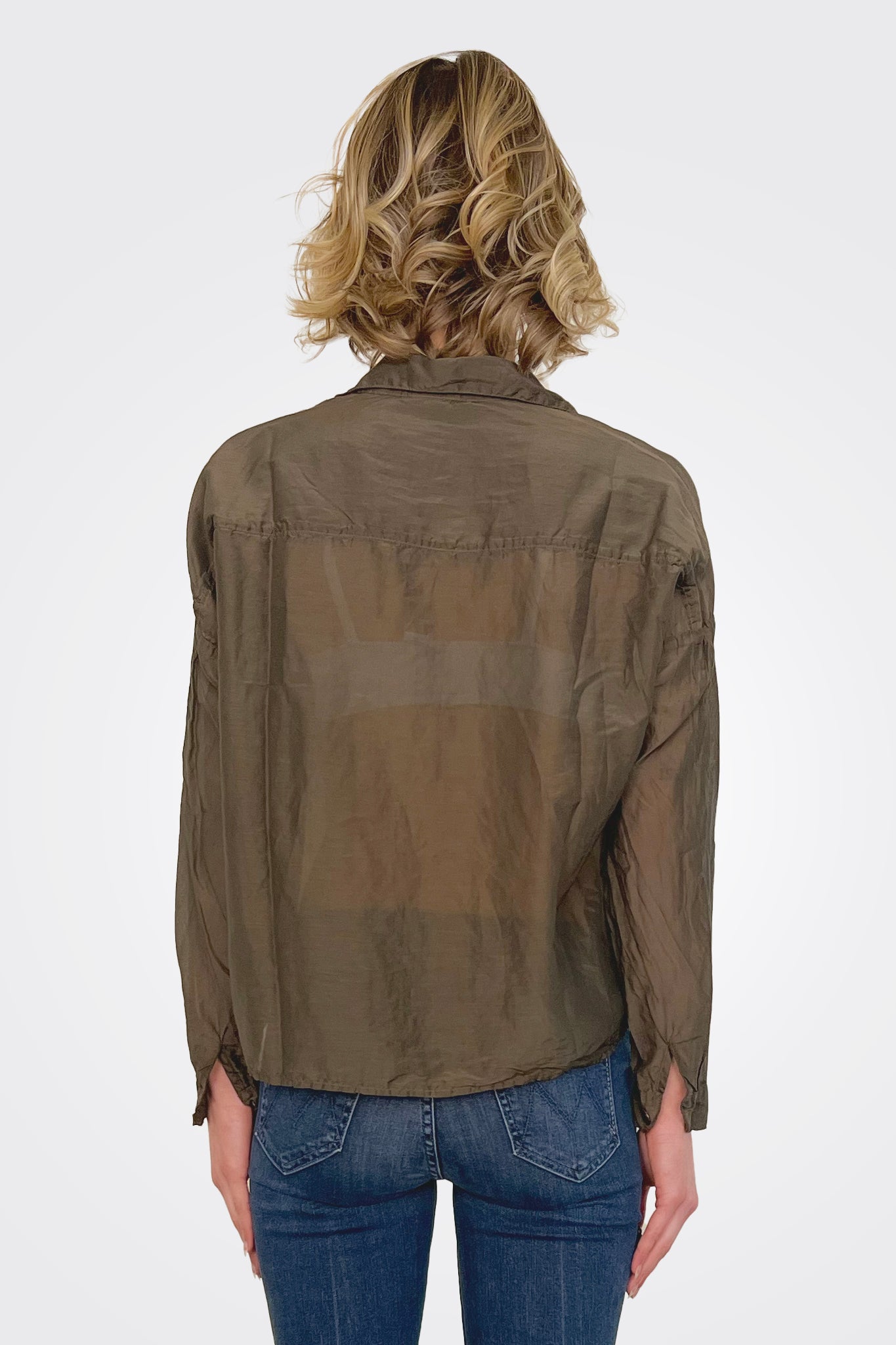 Ramona Shirt - Olive by CP Shades — alternate view
