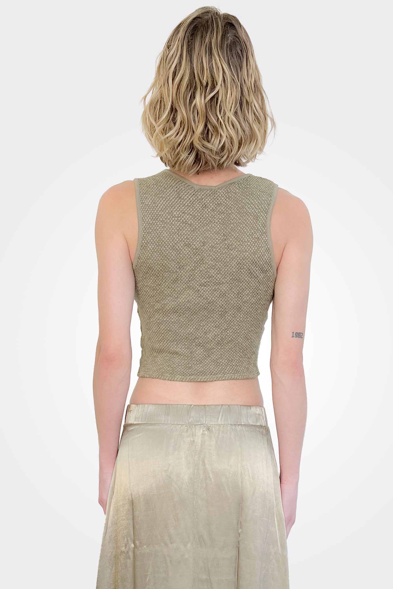 Caspian Twist Top - Moss by LA Made — alternate view