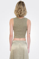 Caspian Twist Top - Moss by LA Made — alternate view