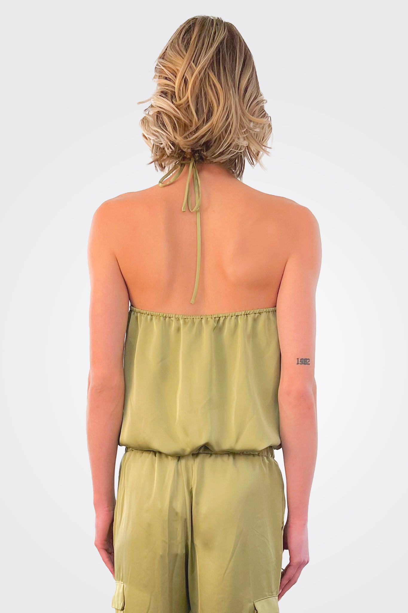 Carmen Halter Top - Vintage Olive by Ramy Brook — alternate view