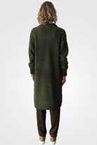 Oversized Alpaca Wool Blend Cardigan - Olive by Transit Par-Such — view 3