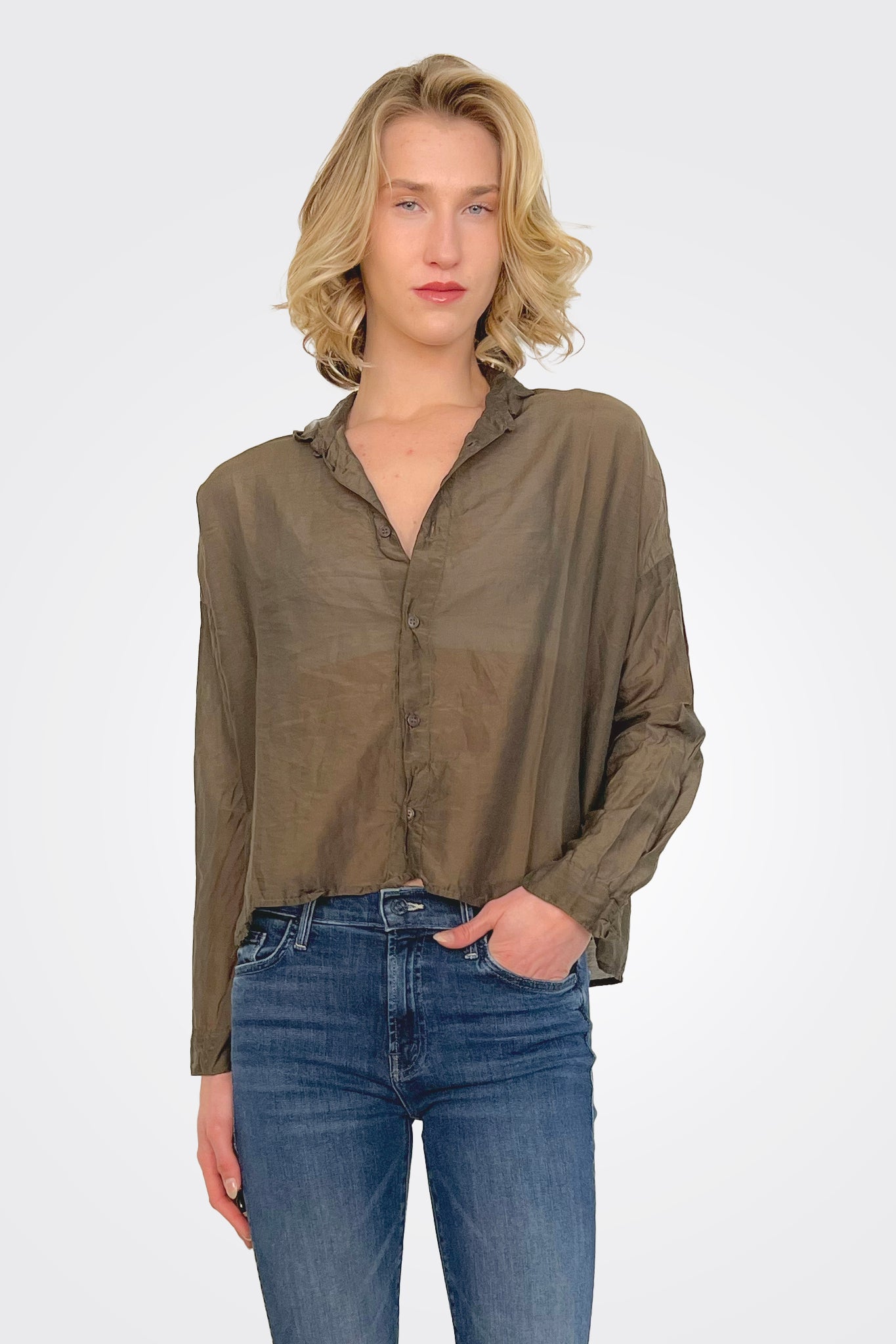 Ramona Shirt - Olive by CP Shades | 25 South Boutiques