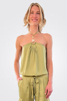 Carmen Halter Top - Vintage Olive by Ramy Brook | 25 South Boutiques