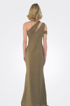 Letya Long Gown - Olive by Chiara Boni — alternate view