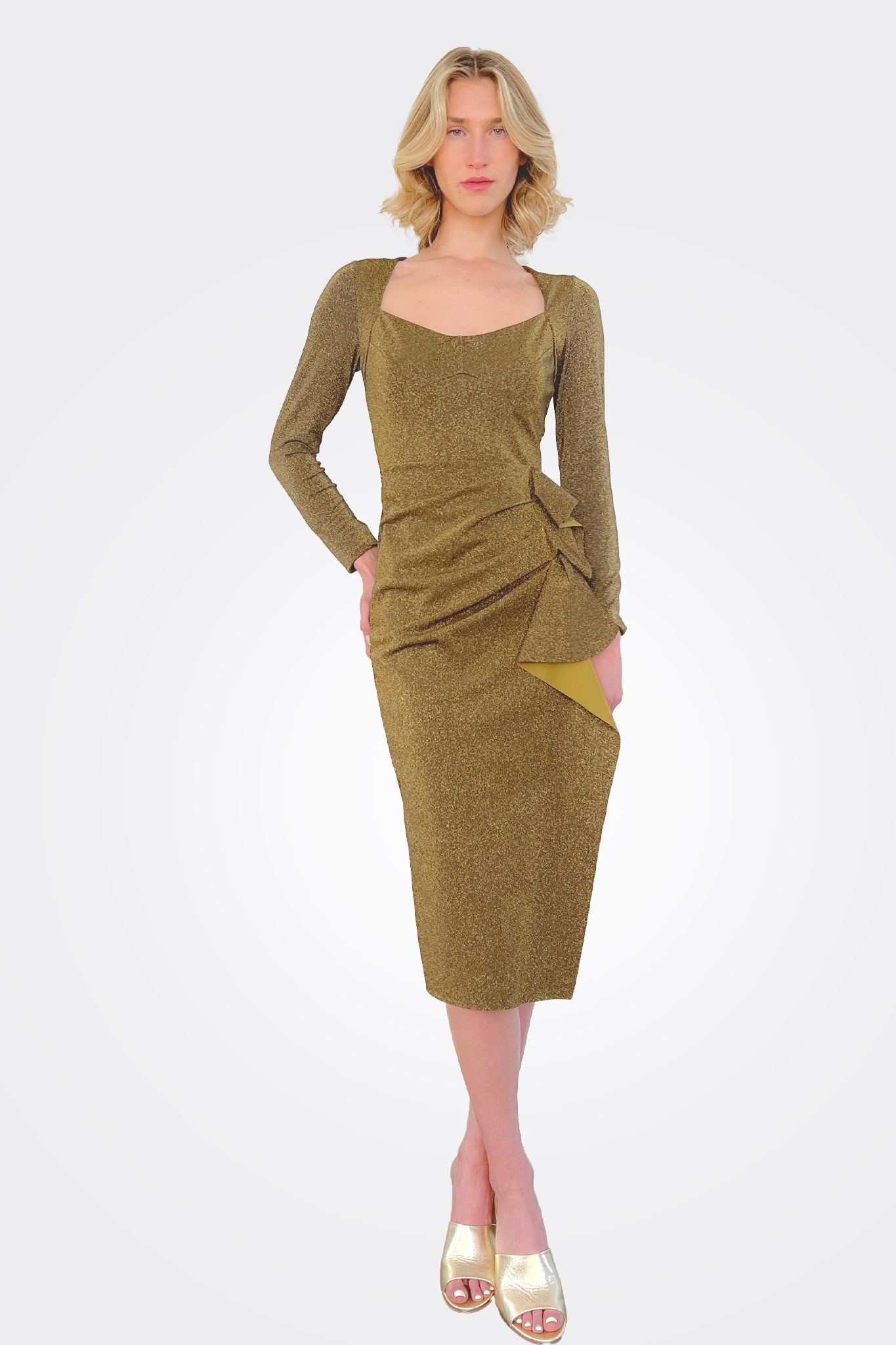 Lujan Short Dress - Olive by Chiara Boni | 25 South Boutiques