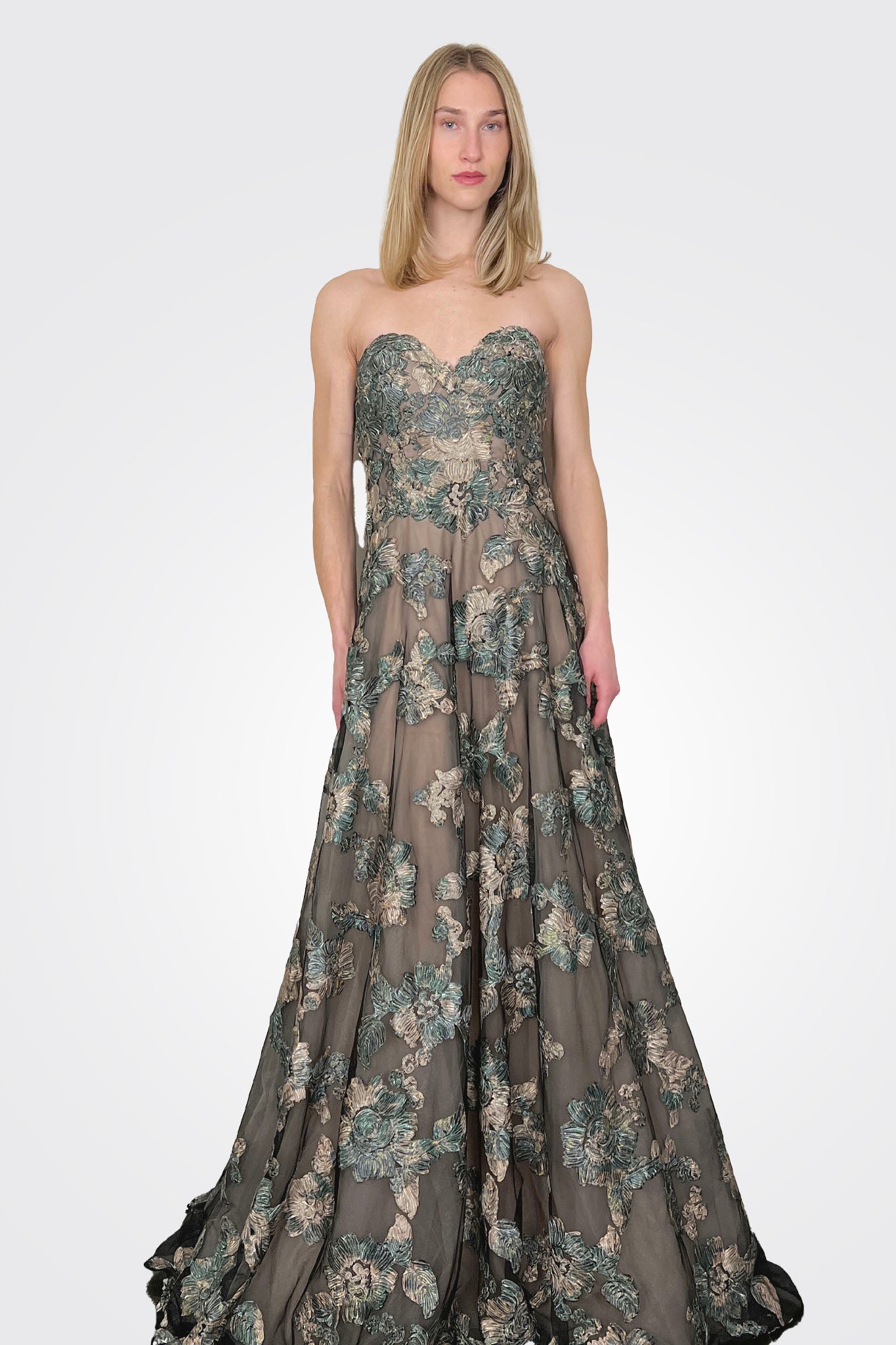 Ethereal Embroidery Gown - Gardenia by Olvi's | 25 South Boutiques