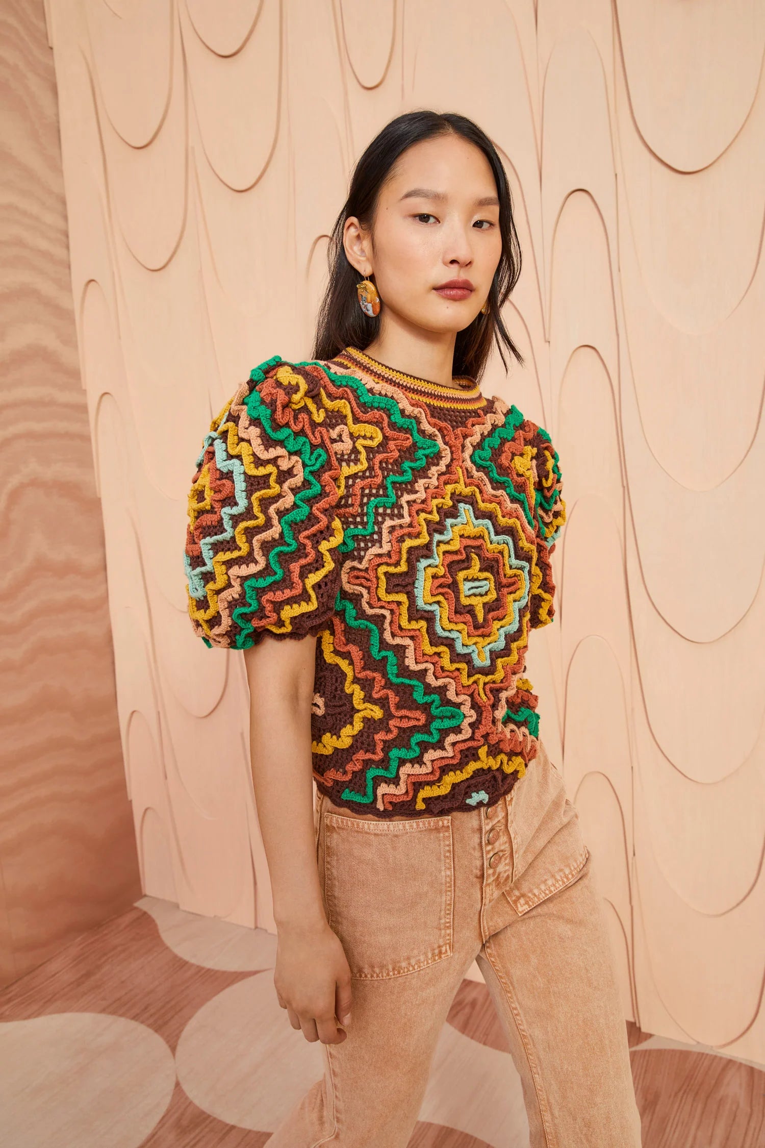 Kalila Top - Fire Opalite by Ulla Johnson — view 4