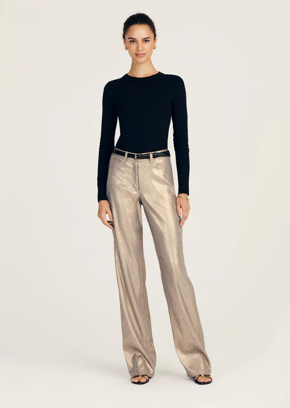 Larissa 5 Pocket Trouser - Oro by Derek Lam | 25 South Boutiques