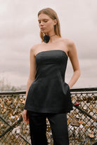 Orsun Strapless Top - Black by Hansen & Gretel — view 6