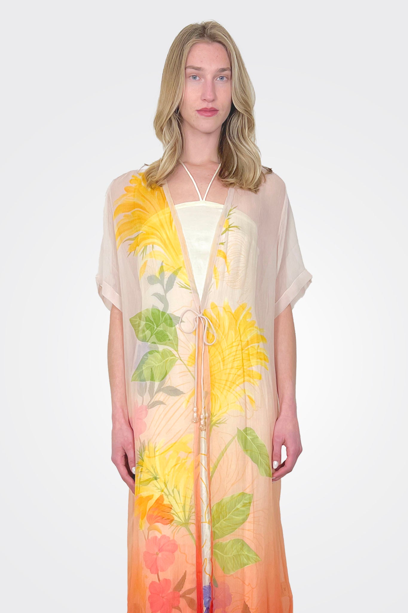 Sheer Overlay - Blush Vermillion Ombré by Verandah — alternate view