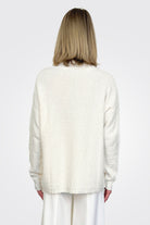 Plush Turtleneck Sweater - Off White by Sarah Pacini — alternate view