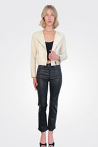Anto Leather Jacket - Off White by Manto — view 3