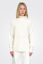 Plush Turtleneck Sweater - Off White by Sarah Pacini | 25 South Boutiques