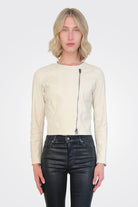 Anto Leather Jacket - Off White by Manto | 25 South Boutiques