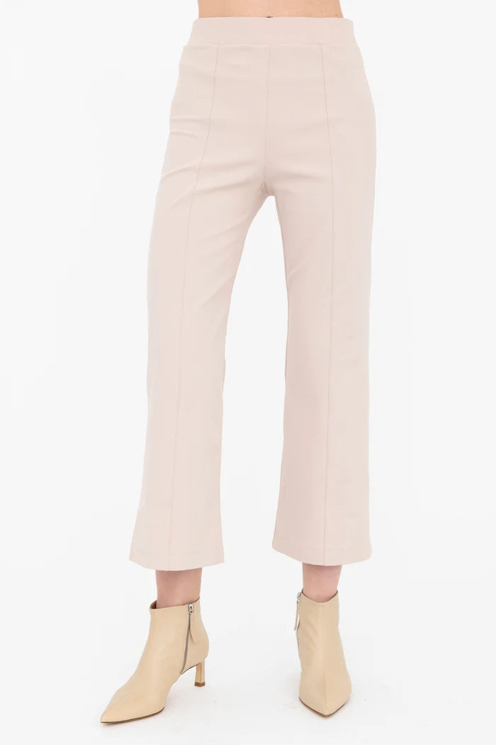Bobbi Contrast Stripe Cropped Pant - Nude by Elaine Kim — view 3