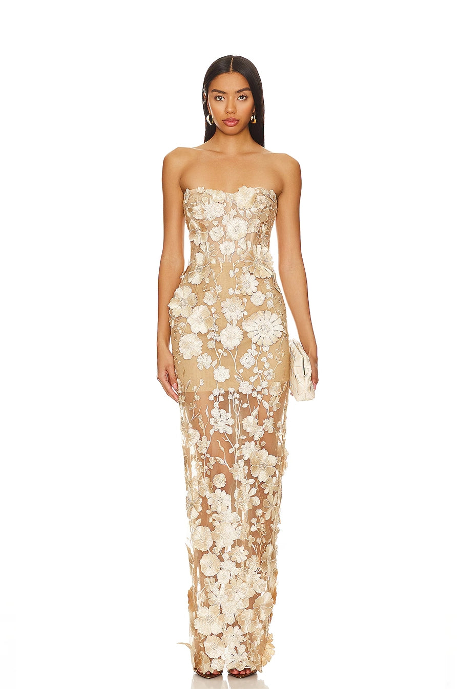 Jasmine Long Dress - Gold by Bronx And Banco | 25 South Boutiques