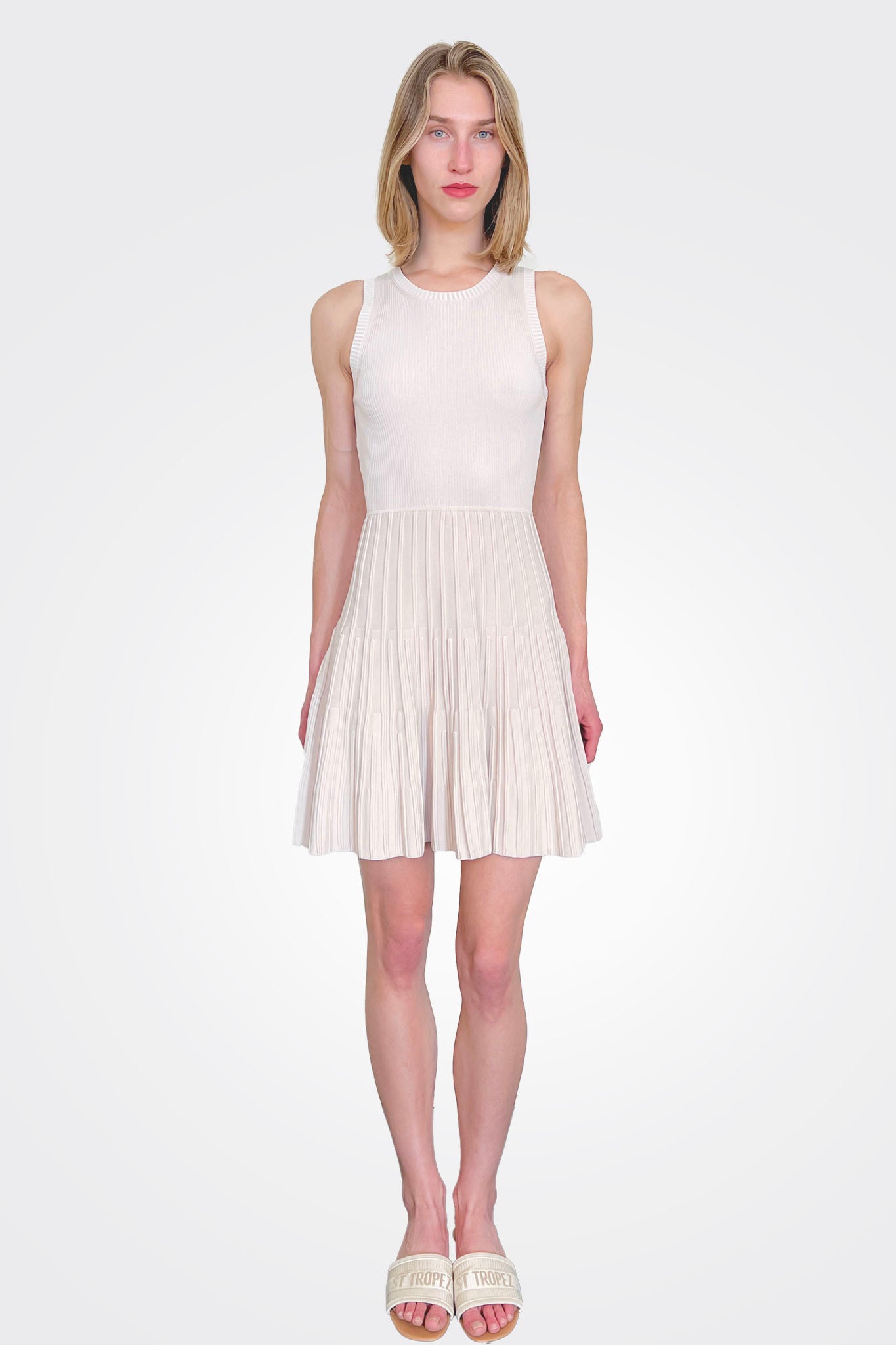Skater Knit Dress - Pale by Moschino | 25 South Boutiques