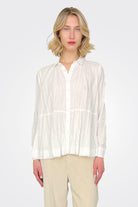Washed Lawn Blouse - Off White by Pas de Calais | 25 South Boutiques