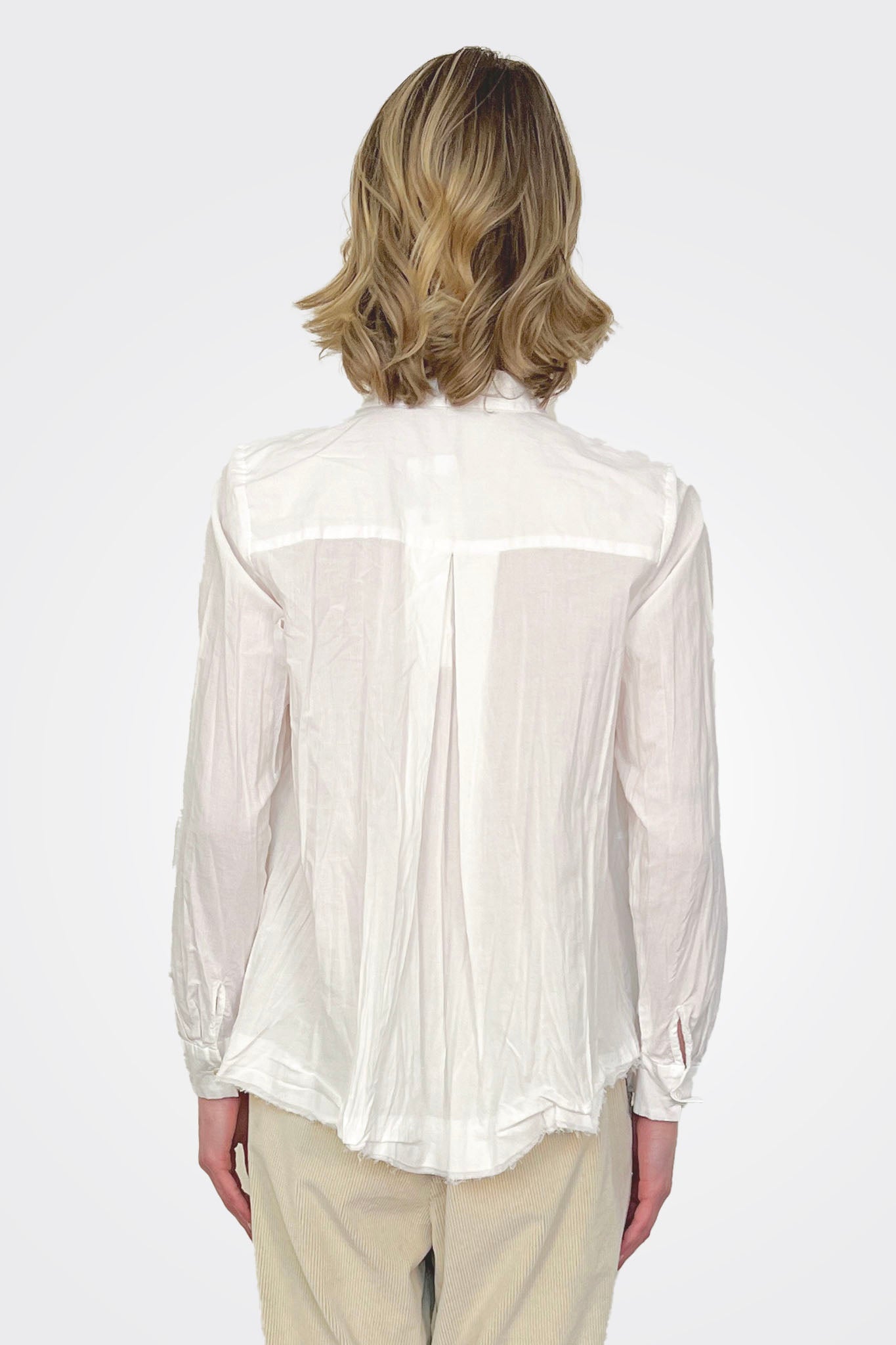 Washed Lawn Blouse - Off White by Pas de Calais — alternate view
