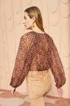 Pauline Blouse - Pomegranate by Ulla Johnson — view 4