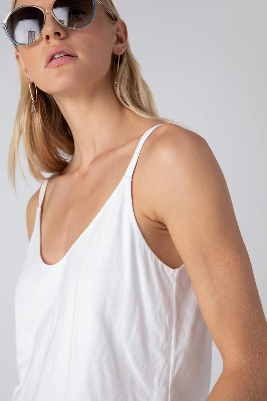 Double Layer Tank - White by Burning Torch — alternate view