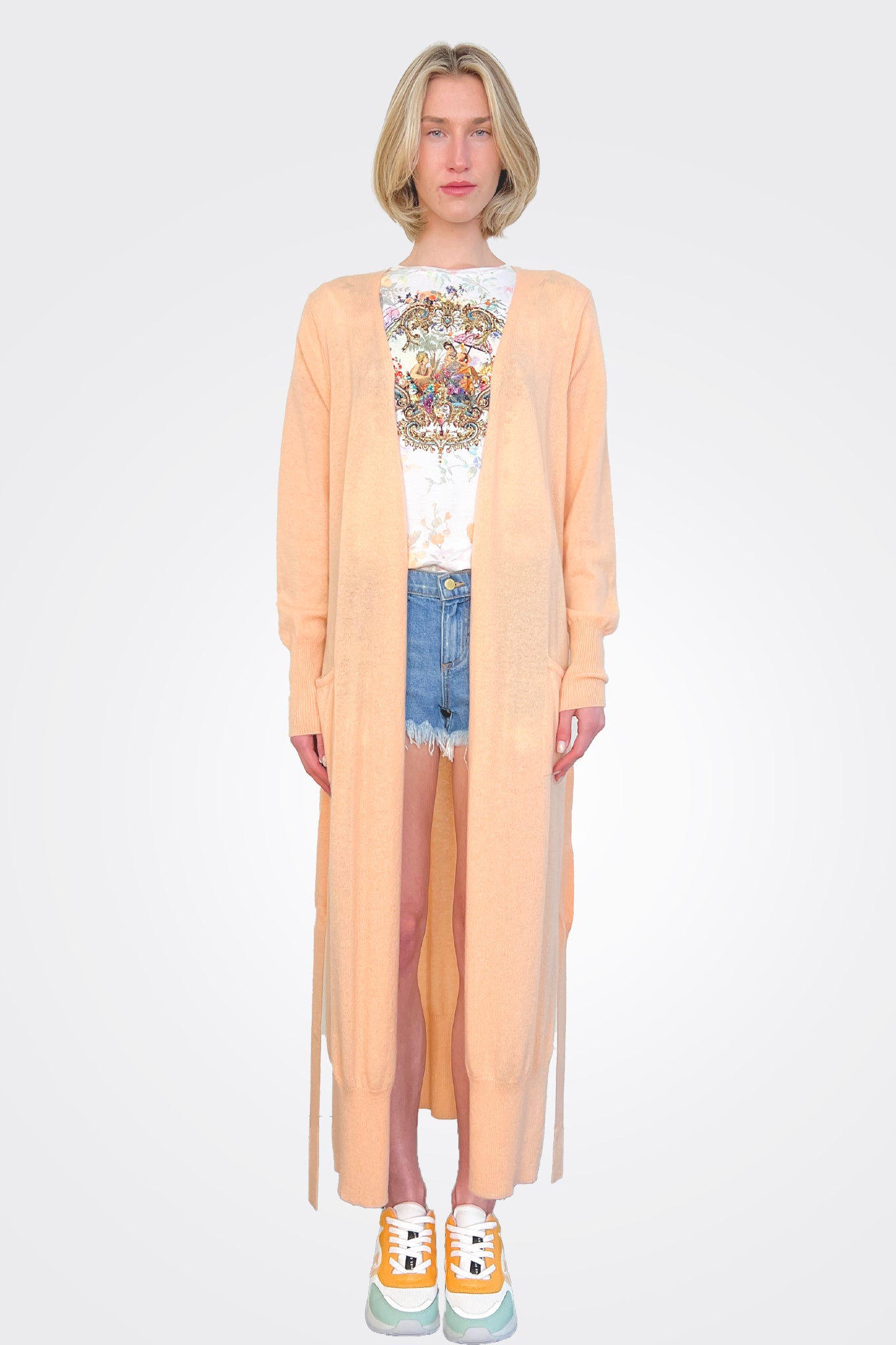 Honolulu Cardigan - Peach by Crush Cashmere | 25 South Boutiques