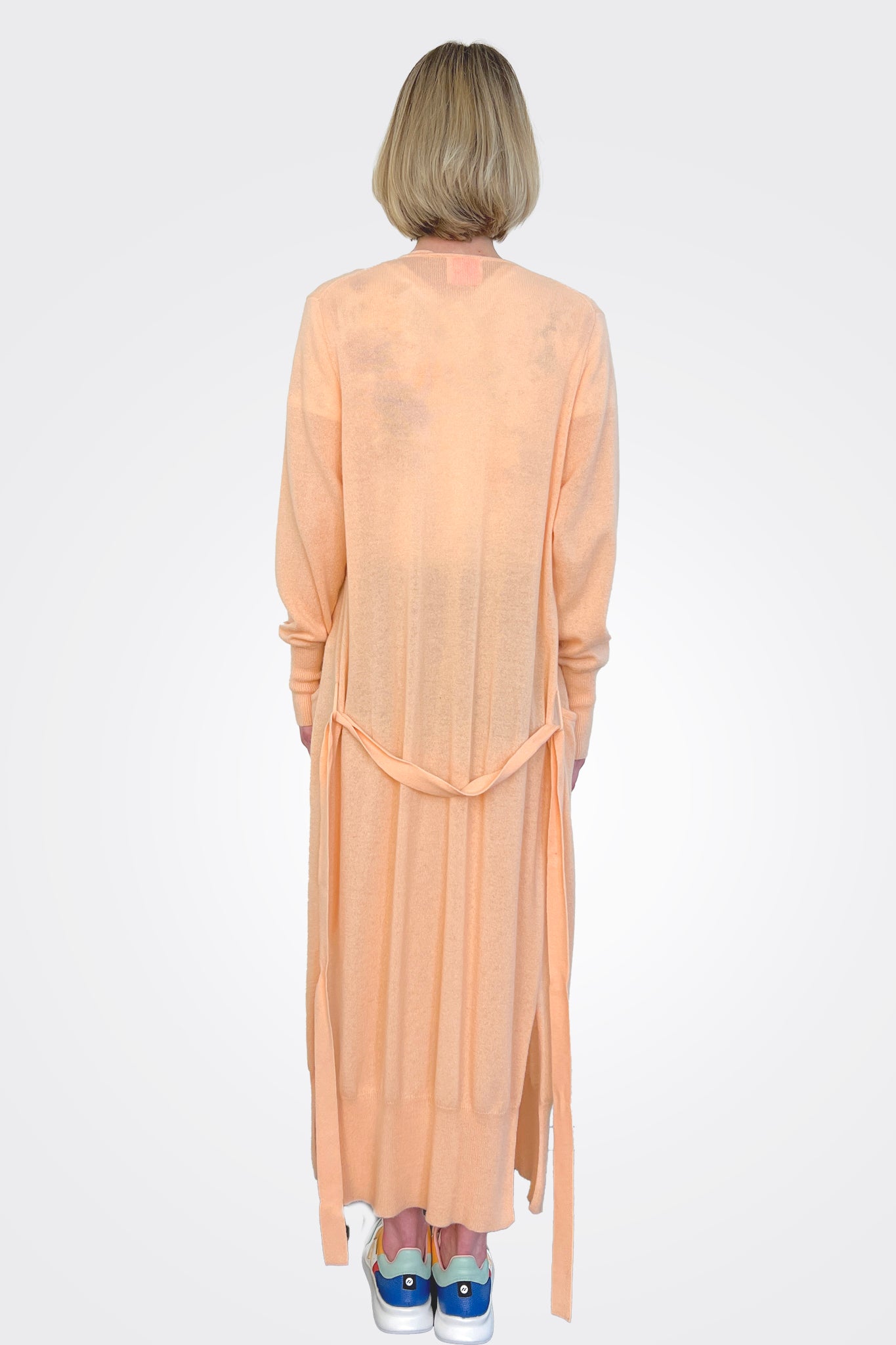 Honolulu Cardigan - Peach by Crush Cashmere — view 3