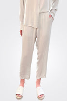 Silk Trousers - Pearl by Private 0204 — alternate view