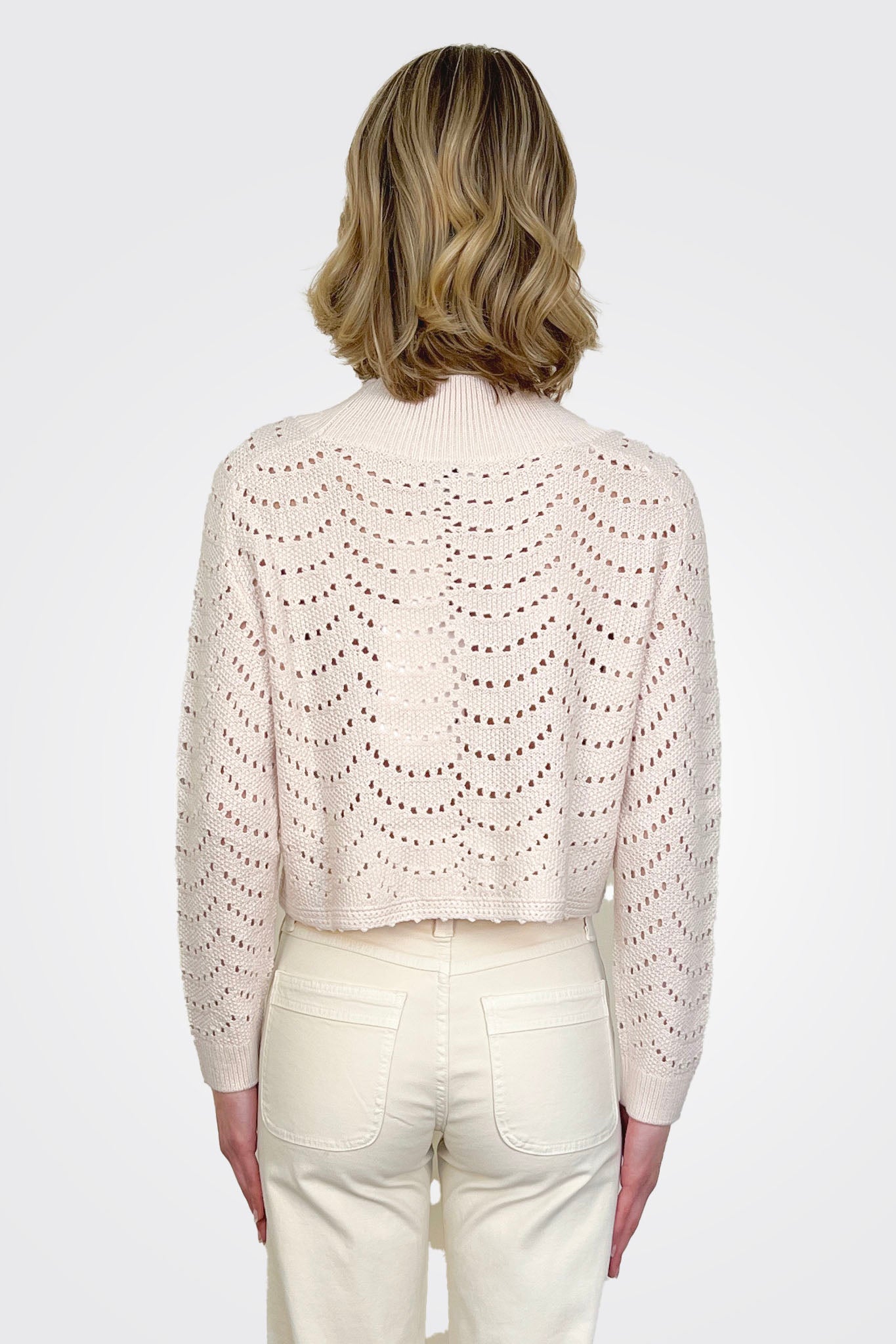 Eyelet Sweater - Petal by SFIZIO — alternate view