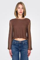 Knit Bell Sleeve Top - Brown Chocolate by Pete | 25 South Boutiques