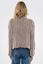 Rosa Fur Jacket - Pewter by Heartloom — view 4
