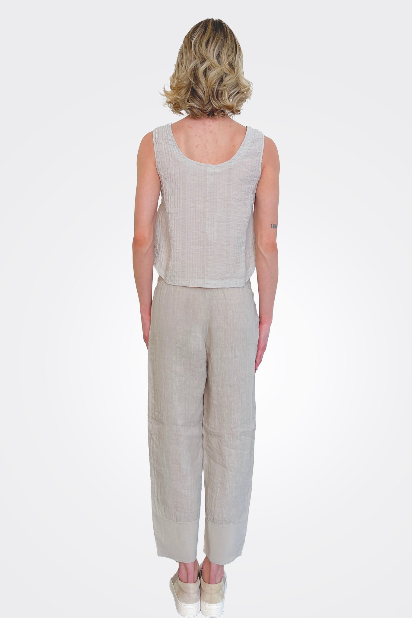 Cropped Ankle Trousers - Pearl Grey by Transit Par-Such — view 3