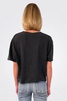 Boxy Short Sleeve Tee - Phantom by HelloNite — alternate view