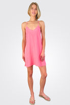 V Neck Mini Dress - Pink by Stark X | 25 South Boutiques