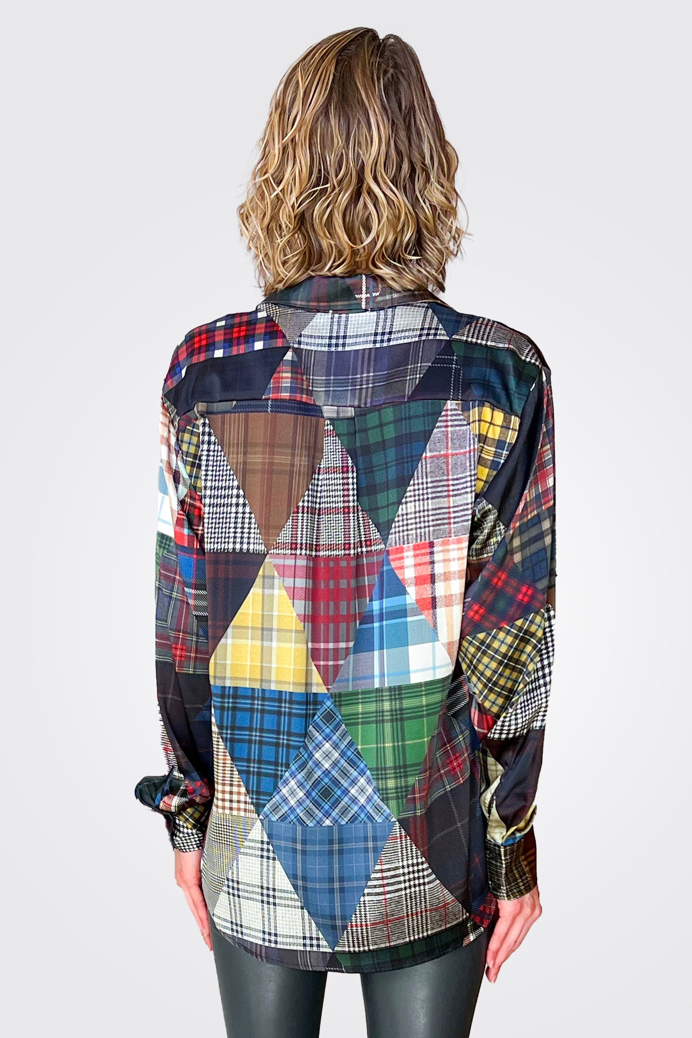 Heather Blouse - Plaid Print by Unbreakable Evolution — view 3