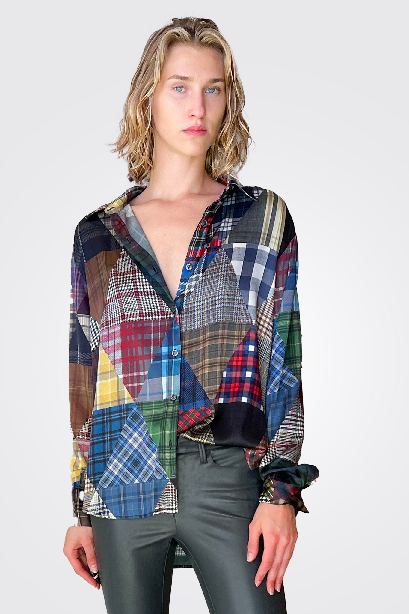 Heather Blouse - Plaid Print by Unbreakable Evolution | 25 South Boutiques