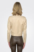 Asym Moto Leather Jacket - Plaster by Giorgio Brato — view 3