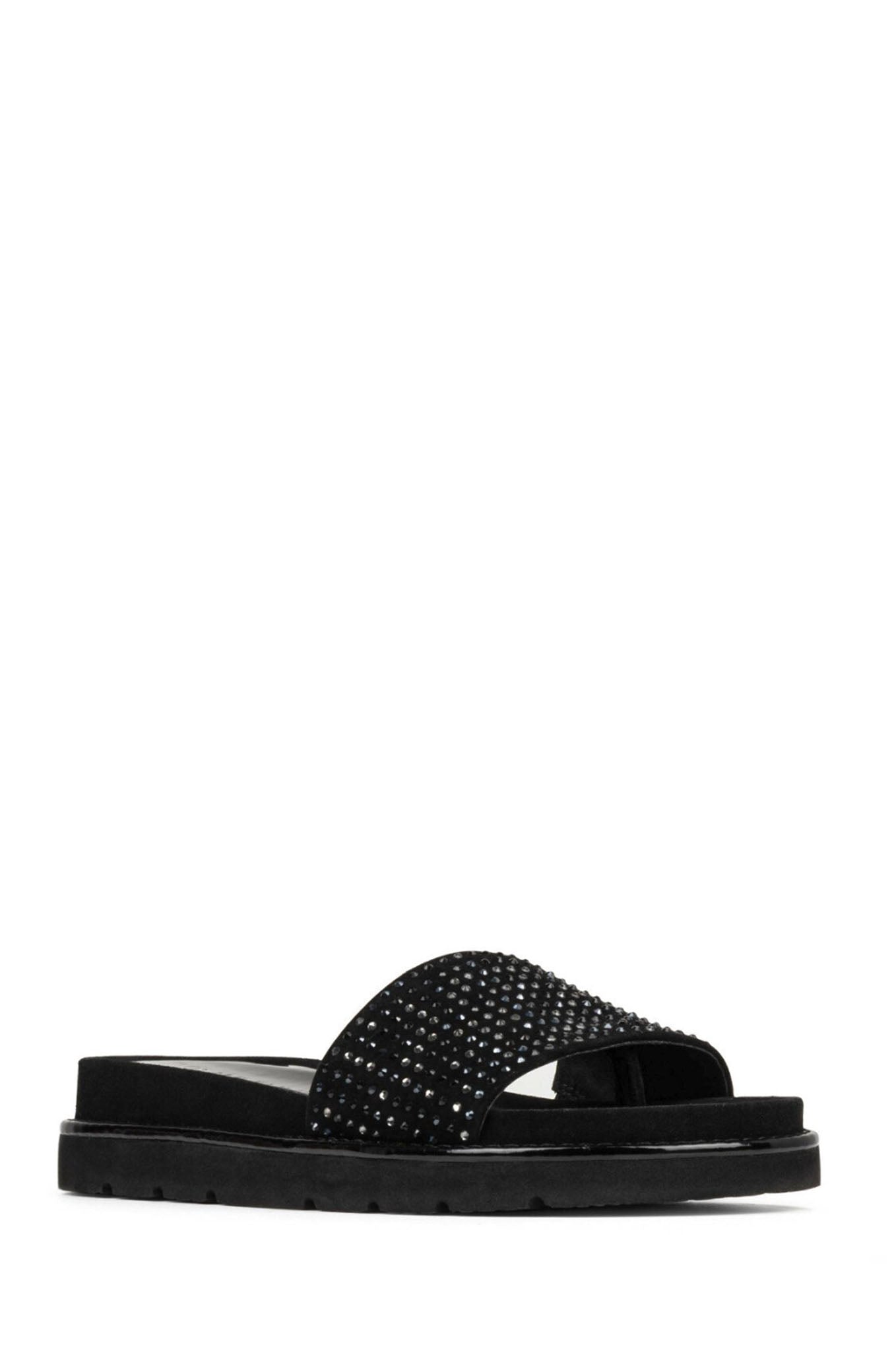 Joella Sandal - Black Embellished by Donald Pliner — alternate view