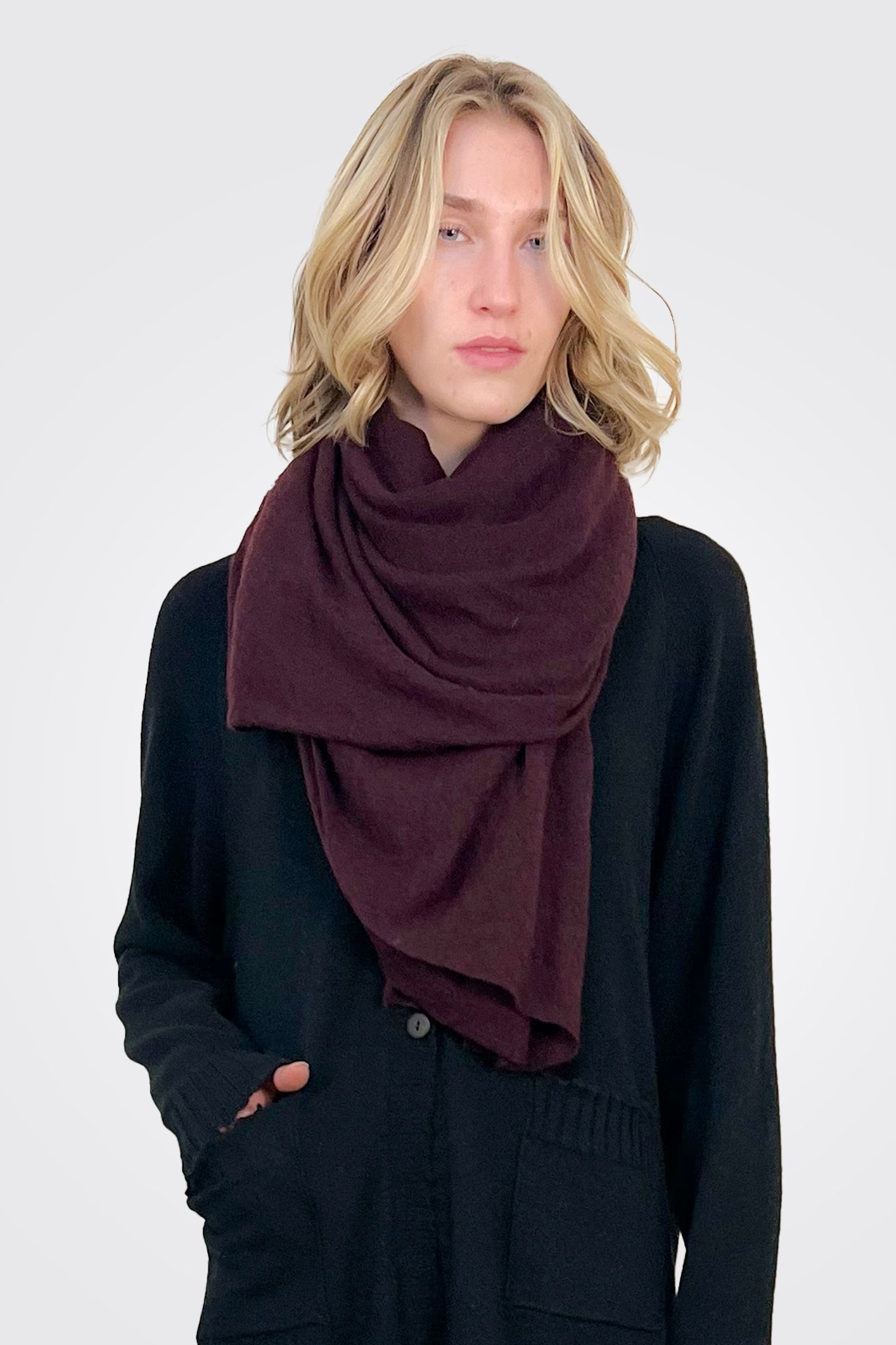 Cashmere Scarf  - Plum by Pin1876 | 25 South Boutiques
