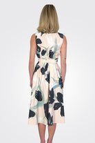 Tie Waist Dress - Nude Floral by Psophia — alternate view